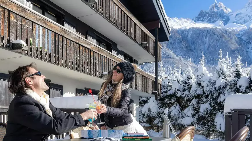 Terrasse VTF Les Econtres Chamonix