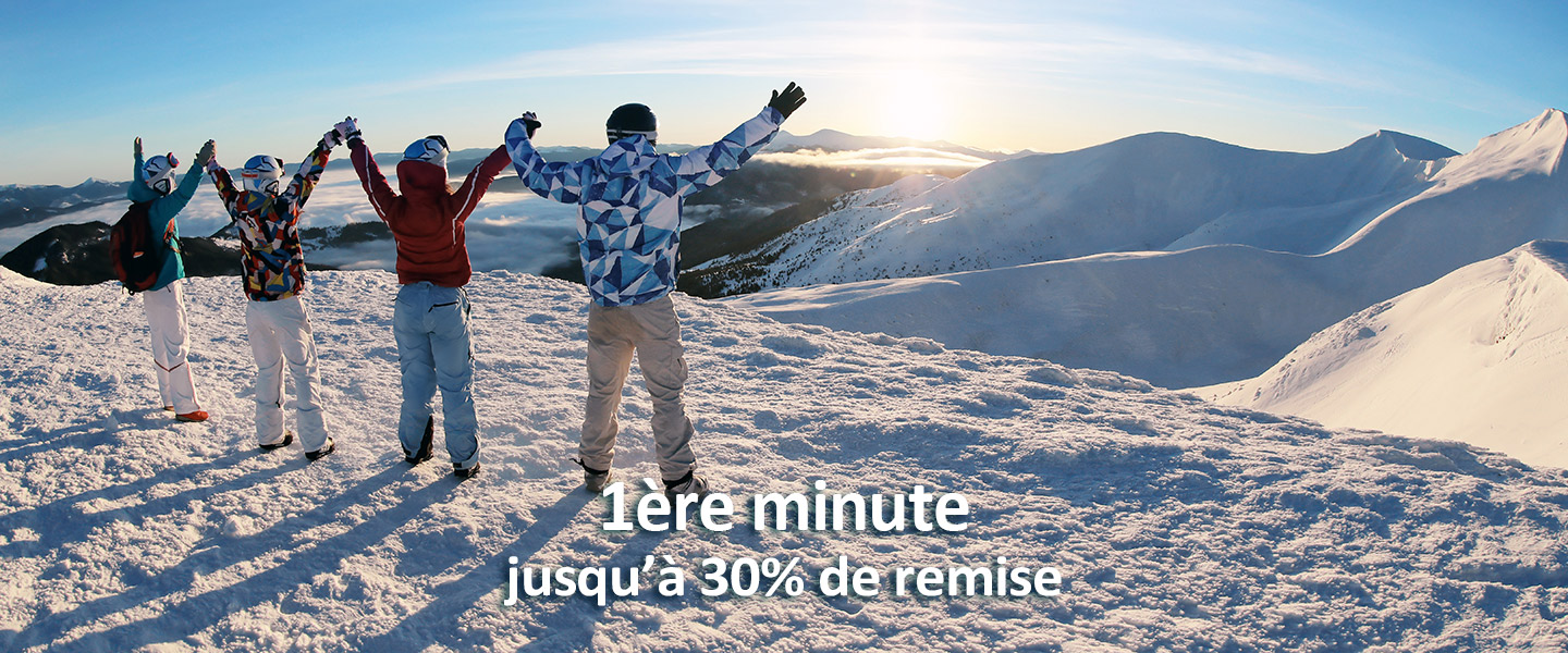 offre 1ère minute hiver pour des vacances en famille pas cher