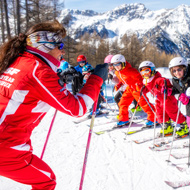 On accompagne vos enfants au cours de ski ESF