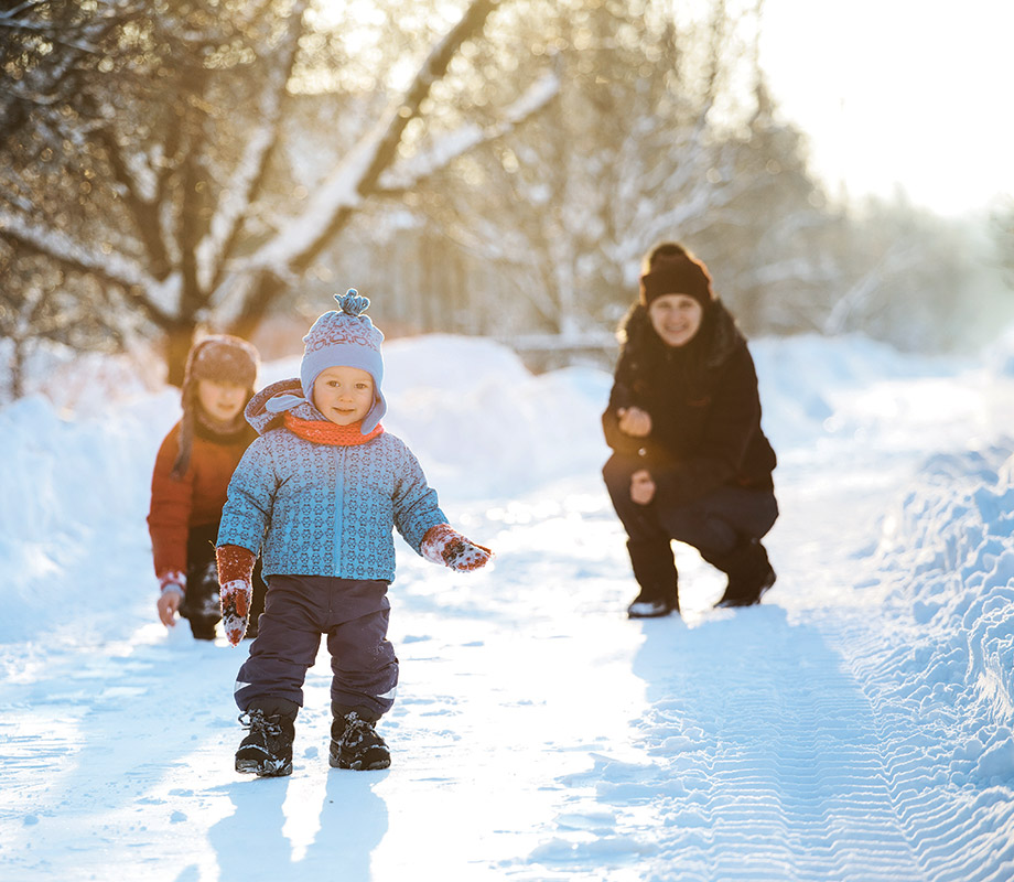 Enfant en montagne